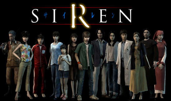 Forbidden Siren PS2 game - all characters concept art