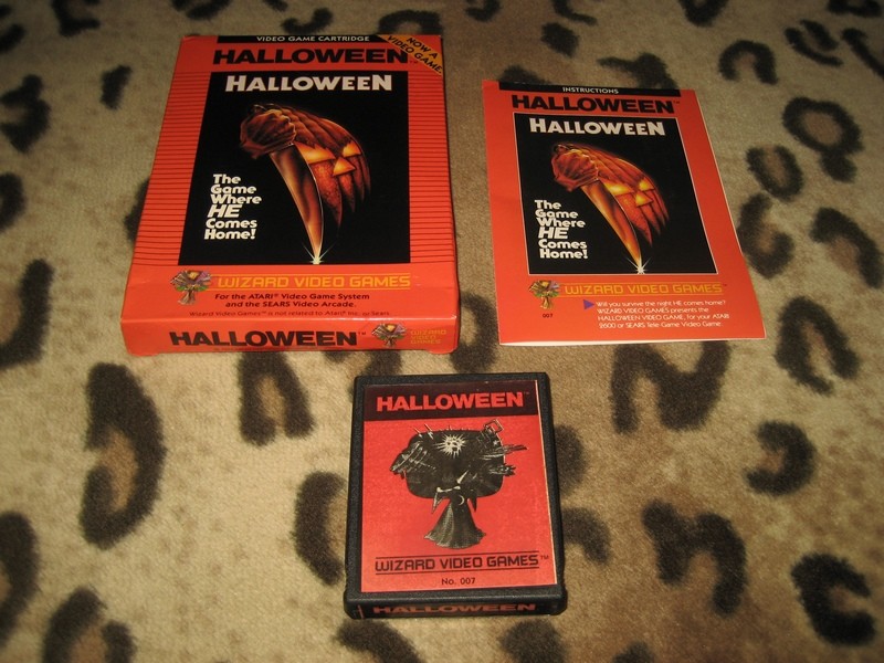 Halloween Atari 2600 horror game wizard 1983 cartridge box manual