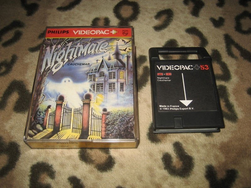 Nightmare 1983 phillips videopac odyssei horror game cartridge box