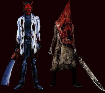 pyramid head ghost head silent hill 2 clock tower struggle within