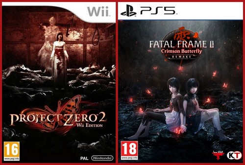 Fatal Frame 2 Remake and Project Zero 2 Wii Edition comparison