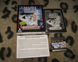 dracula the undead 1991 horror game atari lynx cartridge box manual